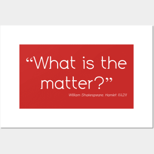 What is the matter? Posters and Art